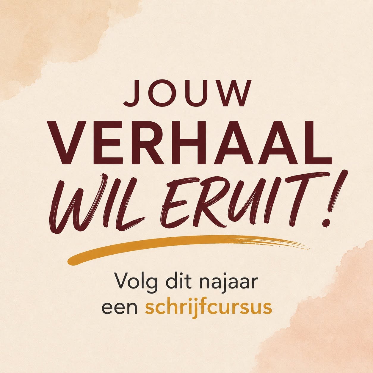 Jouw verhaal wil eruit, volg dit najaar een schrijfcursus
